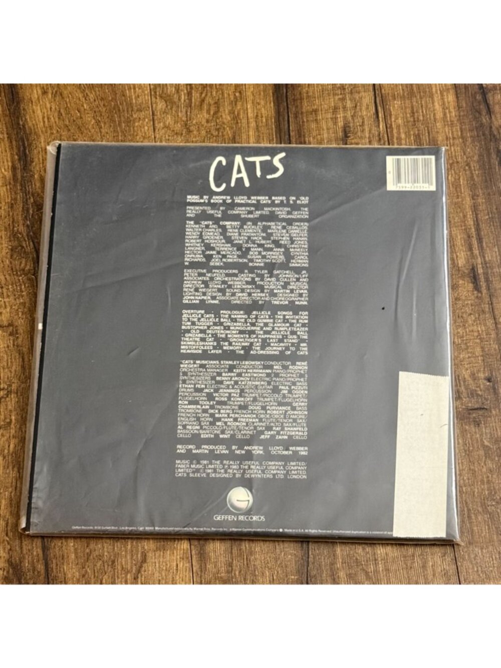 CATS The Musical 1981 Andrew Lloyd Webber Double LP Vinyl Record 2GHS 2031 Geffe - Picture 5 of 5
